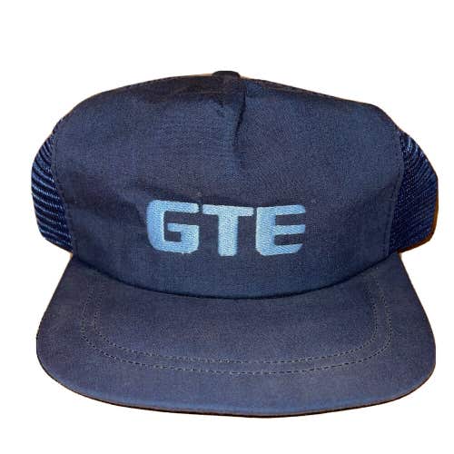 Vintage GTE Embroidered Mesh Snapback Hat Cap Made In USA