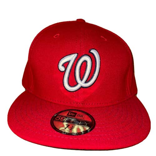 Washington Nationals MLB Fitted Hat Cap New Era Size 7 1/2 59Fifty