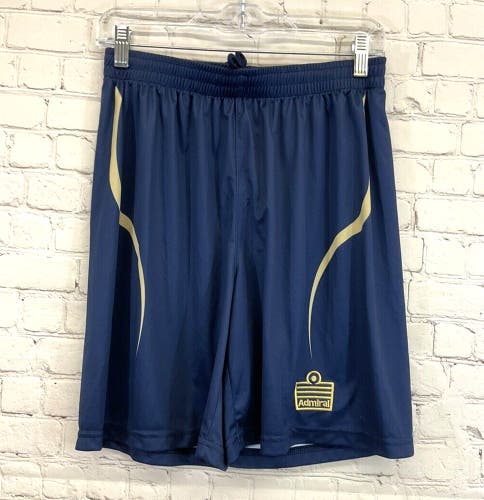 Admiral Youth Unisex Size Large Navy Blue Gold Soccer Shorts New