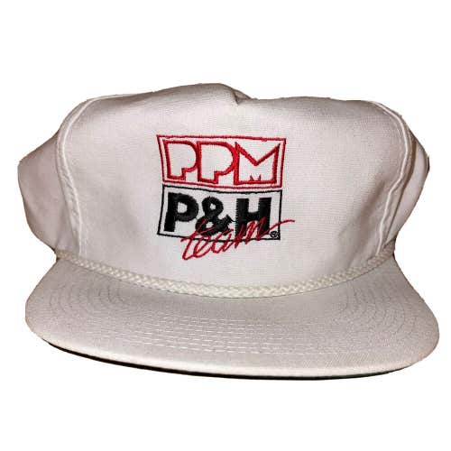 Vintage 80s/90s HARNISCHFEGER P&H PPM CRANE Snapback Hoist Hat USA