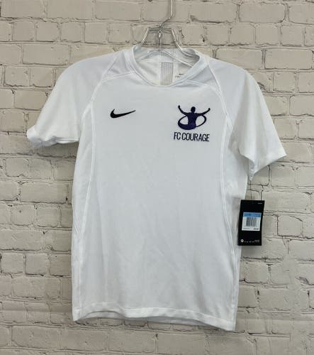 Nike Boys US Legend FC Courage AJ1017 Size Medium White Soccer Jersey NWT $30