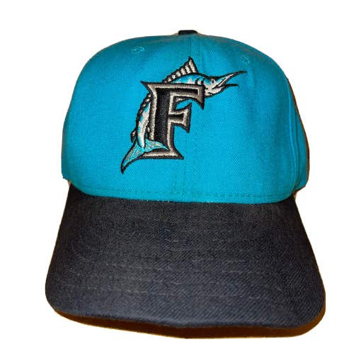 Vintage Florida Marlins New Era 59FIFTY Diamond Fitted Cap Hat Size 7 1/8 Rare