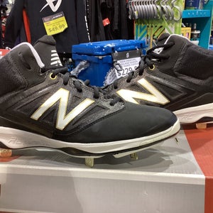 Black New Adult Men's Size 8.5 (Women's 9.5) Metal New Balance High Top
