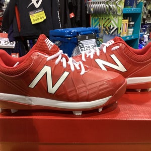 Red New Youth Kid's Size 5.0 (Women's 6.0) Molded Cleats New Balance Low Top