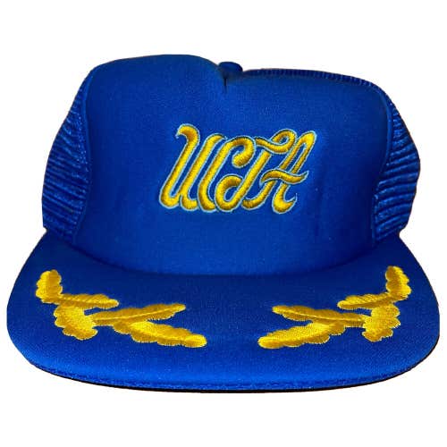 Vintage UCLA Boston Bruins Snapback Trucker Hat 90s Rare
