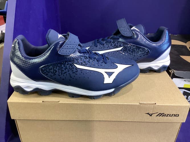 Blue New Youth Kid's Size 4.5 (Women's 5.5) Molded Cleats Mizuno Low Top