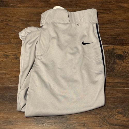 Nike Vapor Select High Fit Knicker Gray/Navy Piped Baseball Softball Pants XXL