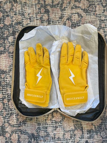 Used for one batting session! Bruce Bolt Batting Gloves