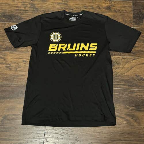 Boston Bruins NHL Fanatics Authentic Pro Workout Short Sleeve Tee Shirt Sz M