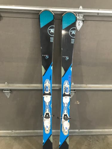 Used Women's Rossignol 154 cm All Mountain Temptation Skis With Bindings Max Din 10