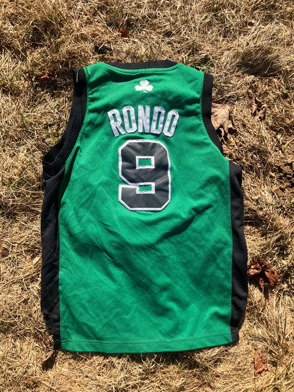 Rajon Rondo Boston Celtics green third jersey adidas youth medium