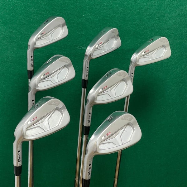 LH Ping S55 Black Dot 4-PW Iron Set True Temper Elevate 115 Steel