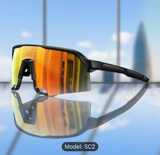 New Medium/Large  Colorful Polarized Sport Sunglasses