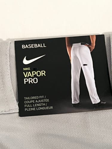 NWT Nike closed leg baseball pant Gray Youth L