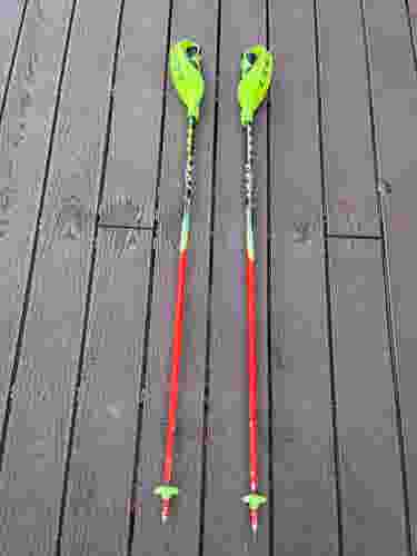 Used 48in (120cm) Leki Racing World Cup Lite SL Ski Poles