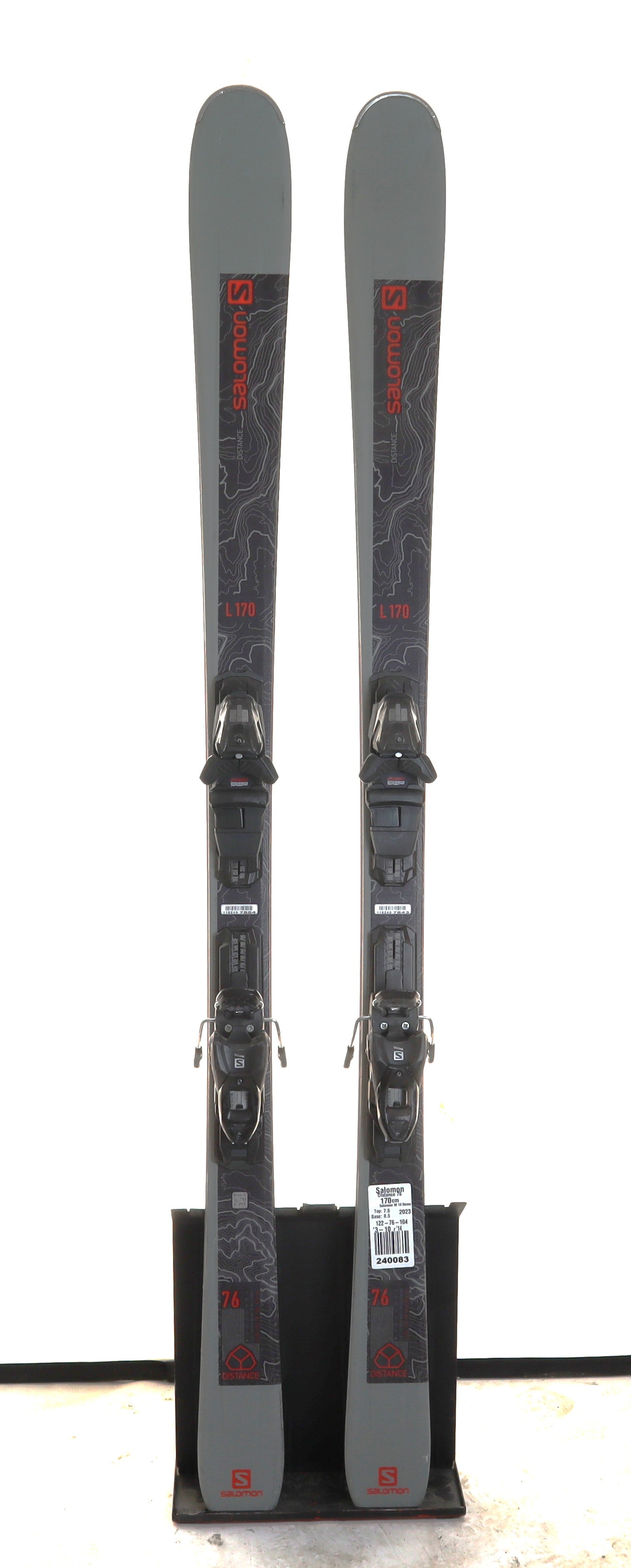 【18％OFF】 Salomon 2023 Used Distance Bindings M10 Salomon with Ski 76 スキー