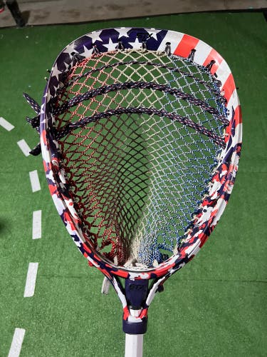 Custom Dyed & Strung Eclipse 2 Goalie Head
