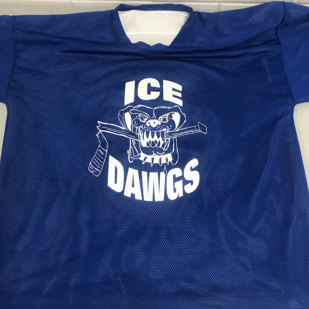 ICE DAWGS reversible Blue/White XL jersey