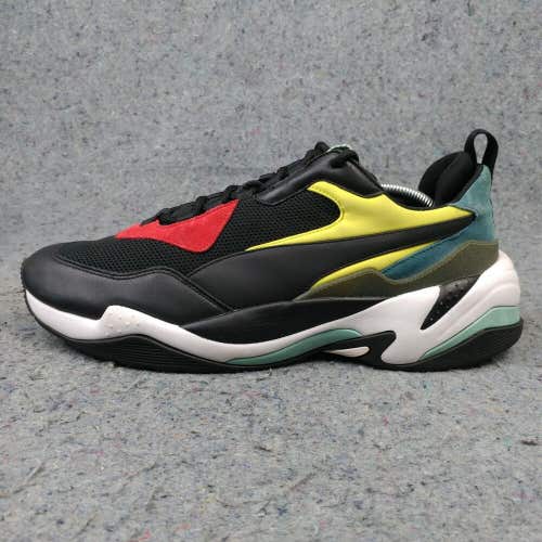Puma Thunder Spectra Mens Running Shoes Size 13 Sneakers Black Leather Red Blue