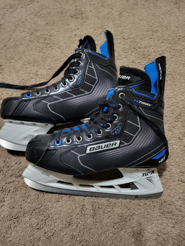 Senior Used Bauer Nexus N7000 Hockey Skates Extra Wide Width 8.5