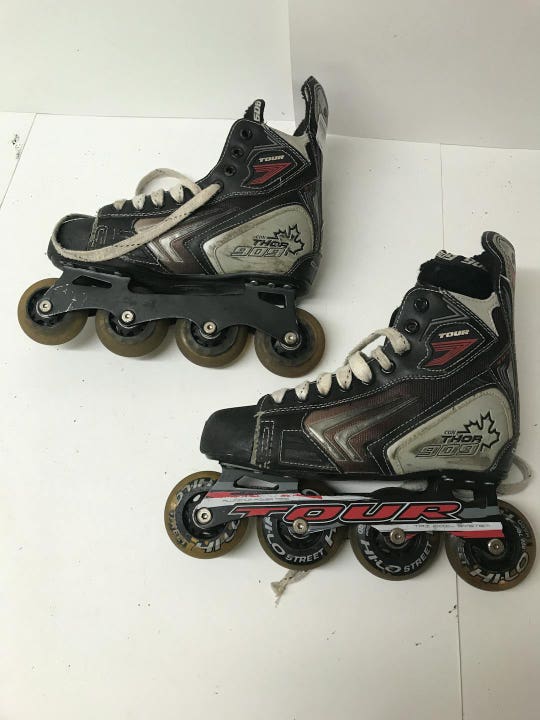 Used Tour Skate Thor 909 Senior 5 Roller Hockey Skates