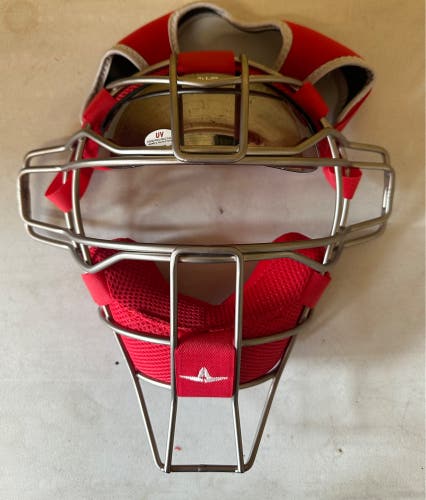 New All-Star FM25TI Titanium Facemask Scarlet