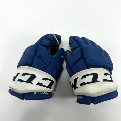 Used Royal CCM HGQL Gloves | 14" | TBL375 | Paquette | Tampa Bay