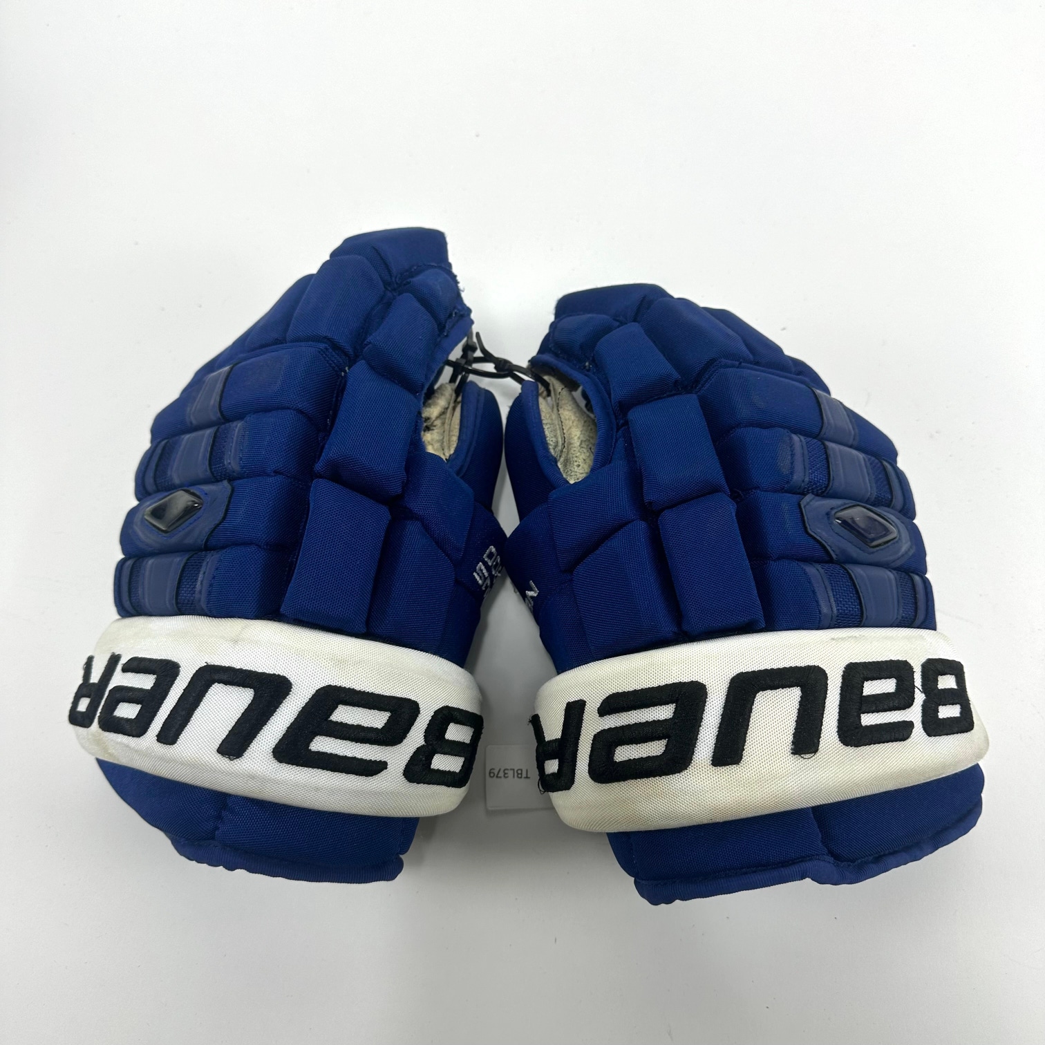 Used Royal Blue Bauer Nexus 1000 Gloves | 14" | Carle Tampa Bay | TBL379