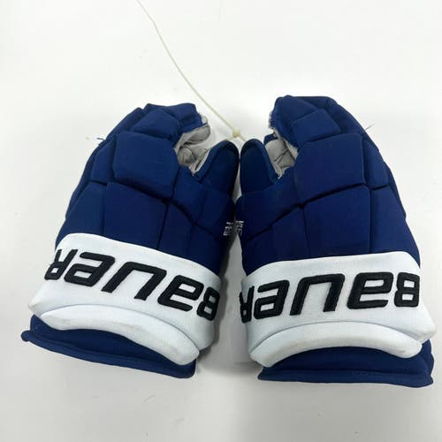 Used Bauer Supreme Ultra Sonic Gloves 14" | Fleury | Tampa Bay | TBL382