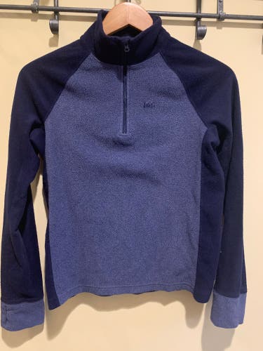 1 Boys REI Heavy Weight Fleece 1/4 zip LG And Spyder Fleece Bottoms MD