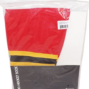 Firstar 21" Tyke Ice Hockey Stadium Socks Pro Design - Red Yellow Black
