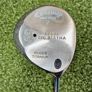 Callaway Great Big Bertha War Bird 7 Wood / RH / Ladies Graphite ~41.25" /jd7009