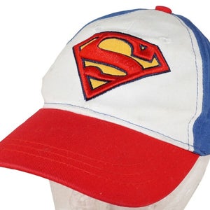 Vintage Superman DC Comics Youth Cap - Embroidered Superhero Logo Kids Hat 2016