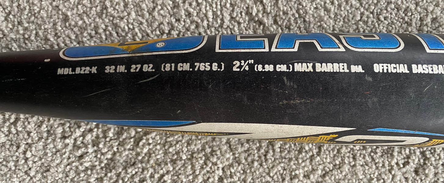 Batte De Baseball Easton Z2K Sc500 – Scandium Graphite – 32 Pouces / 27 Oz (occasion)