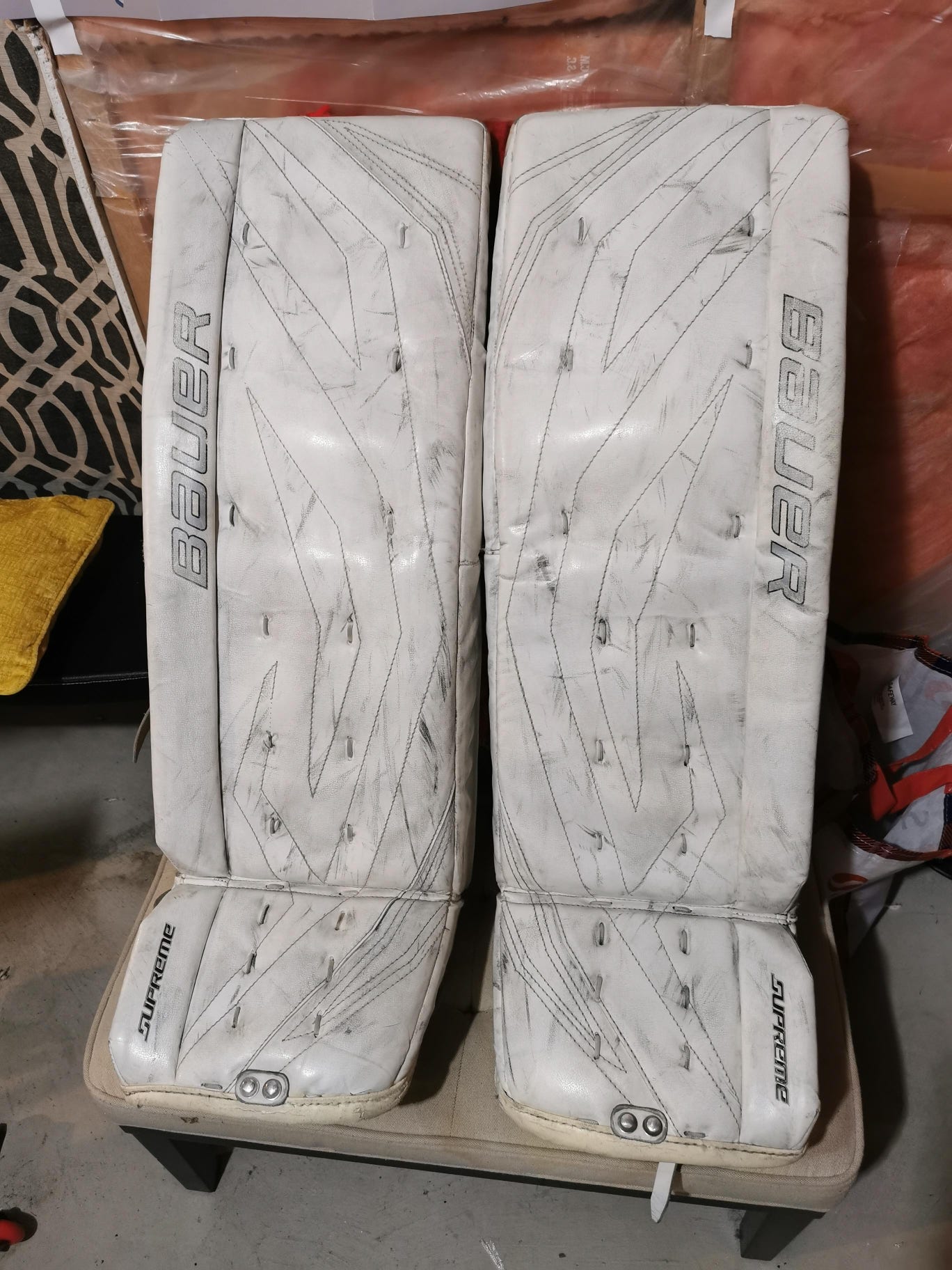 Used 36+1 Bauer Supreme one70 Goalie Leg Pads