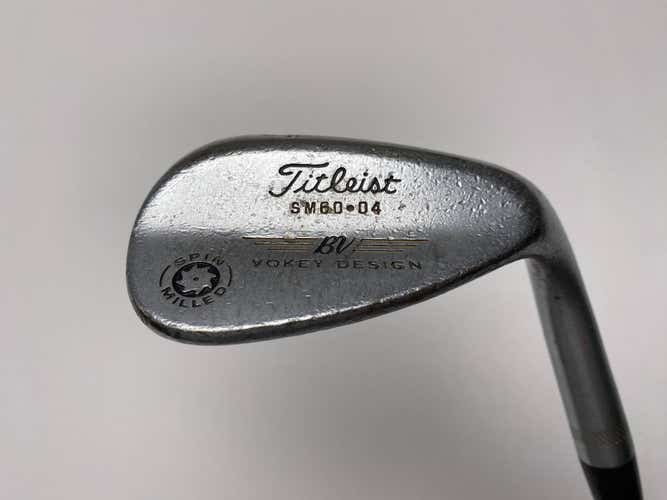 Titleist 2009 Vokey Spin Milled Chrome 60* 4 Bounce Wedge Steel Mens RH