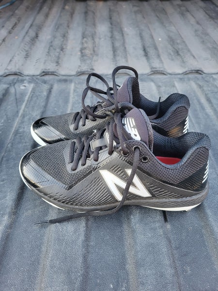 Black Used Youth Men's Size 7.0 (Women's 8.0) Metal New Balance Low Top