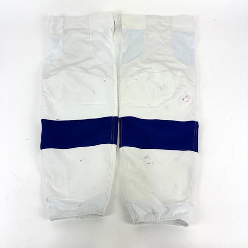Used - Tampa Bay Lightning Game Socks - White - Adidas Large