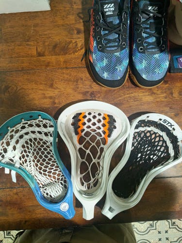 Maverik Optik Lacrosse (Universal) Head with New Performance Mesh+ Free STX Stallion & Warrior Heads