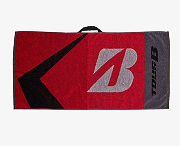NEW Bridgestone Golf Red/Black/White 16"x32" Pro Size Staff Towel