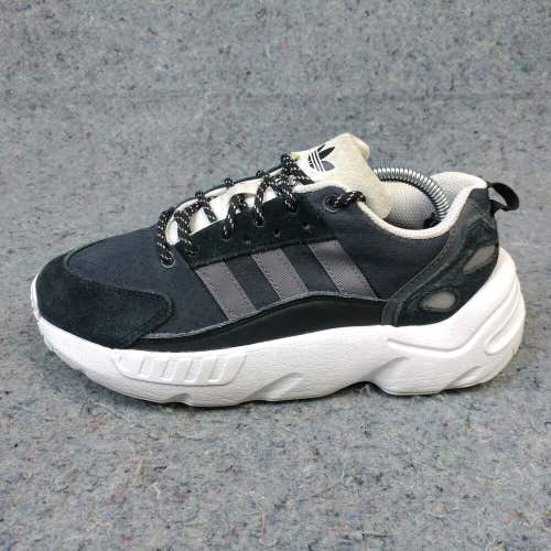 Adidas ZX 22 Boys Shoes Size 5 Athletic Sneakers Black Gray Low Top GY6692