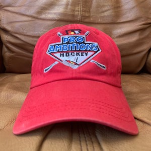 Pro Ambitions Hockey Red Used One Size Fits All HEAD Hat