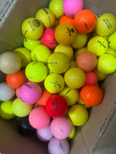 Mixed colored golf balls used good conditions