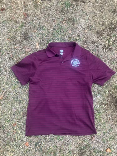 Amherst Hurricanes maroon polo large