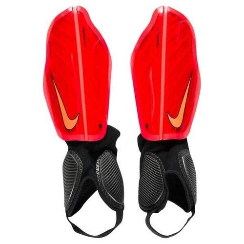 Nike Unisex Protegga Flex Size XL Red Orange Black Shin Guards SP0313 NWT $28