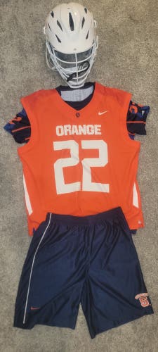 Syracuse Lacrosse Apparel and Helmet Set