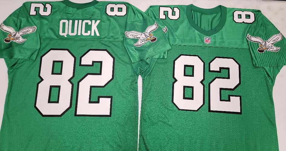 Philadelphia Eagles MIKE QUICK Vintage Throwback Football Jersey KELLY GREEN New All Sizes