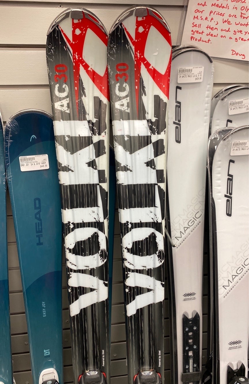VOLKL UNLIMITED AC30 SKIS SIZE 170 CM WITH MARKER BINDINGS