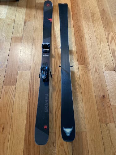Used Men's 2019 Blizzard  180 cm All Mountain Brahma Skis With Bindings Max Din 13