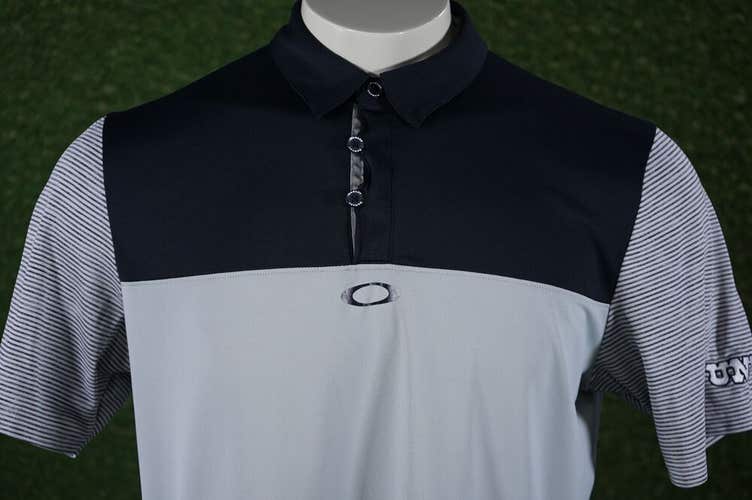 OAKLEY UNLV MEDIUM BLACK / GRAY SHIRT GOLF POLO VGC ~ L@@K!!